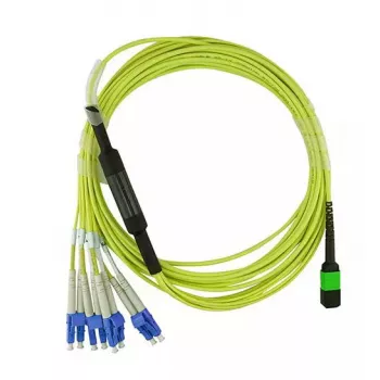 BlueOptics CBL-MPO12-4LC-SMF-1M InfiniBand Glasfaserkabel MPO 4x LC 1m