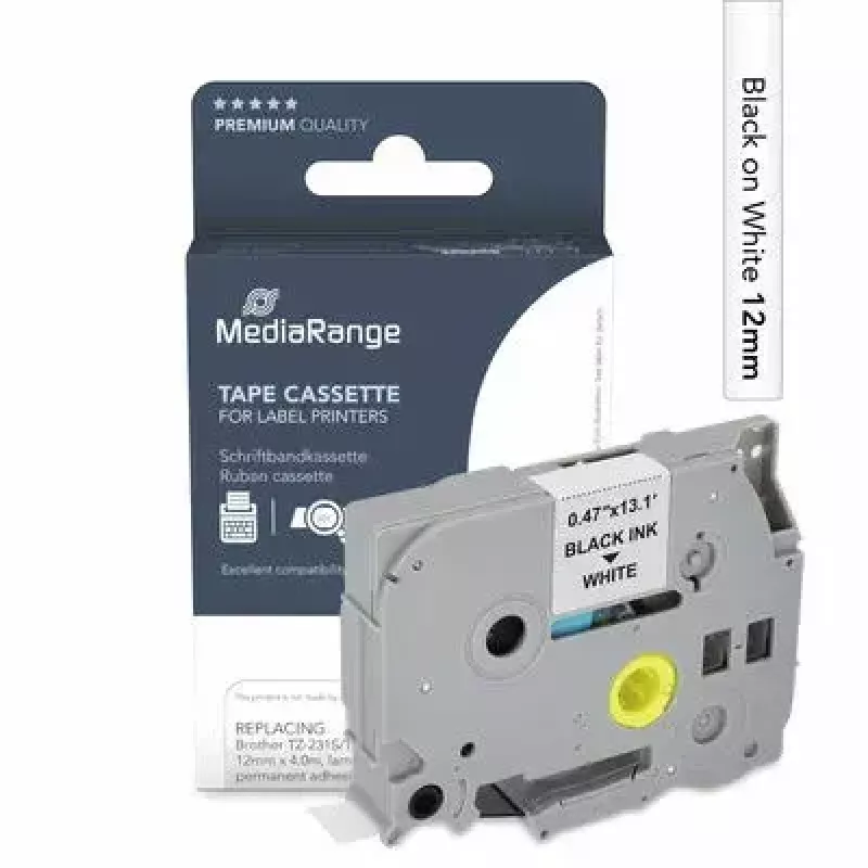MediaRange MRBTZ231S Beschriftungsband kompatibel mit Brother TZ-231S