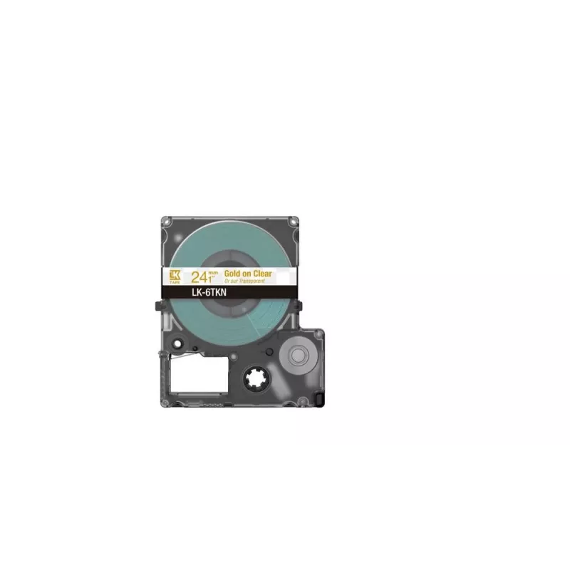 Label Tape Epson LK-6TKN Gold Transparent 2,4 cm Thermotransfer
