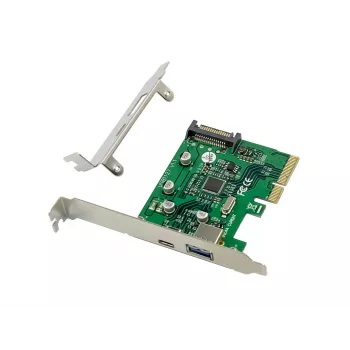 Conceptronic EMRICK USB 3.2 Gen 2 PCIe-Karte, 1-Port USB-C & 1-Port USB-A