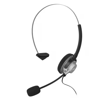 Hama 00201157 Kopfhörer/Headset Kabelgebunden Kopfband Büro/Callcenter Schwarz, Silber