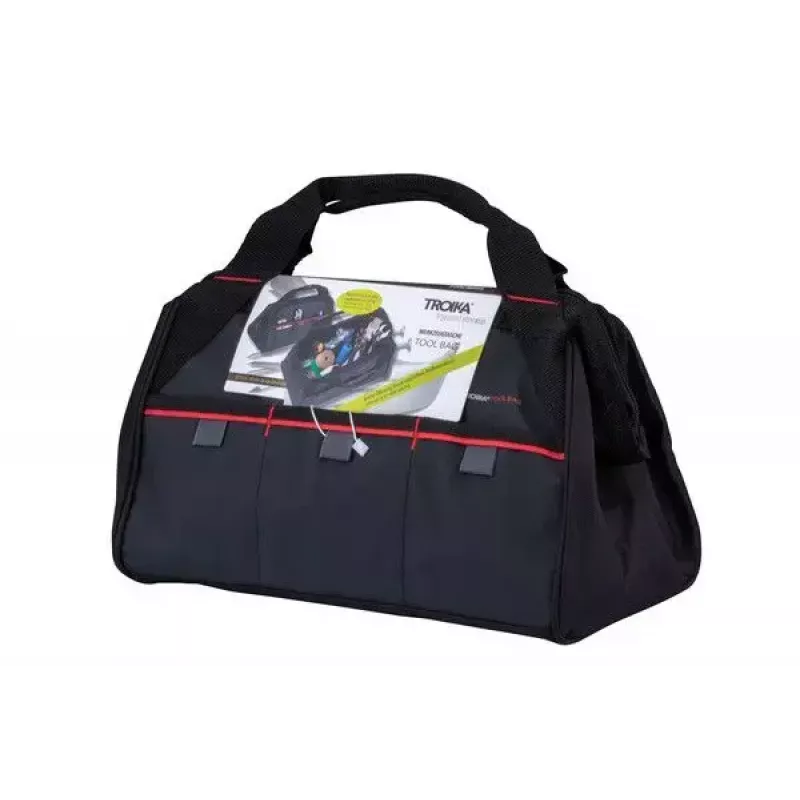 Werkzeugtasche TROIKA TBG30/BK Schwarz Rot Tarpaulin