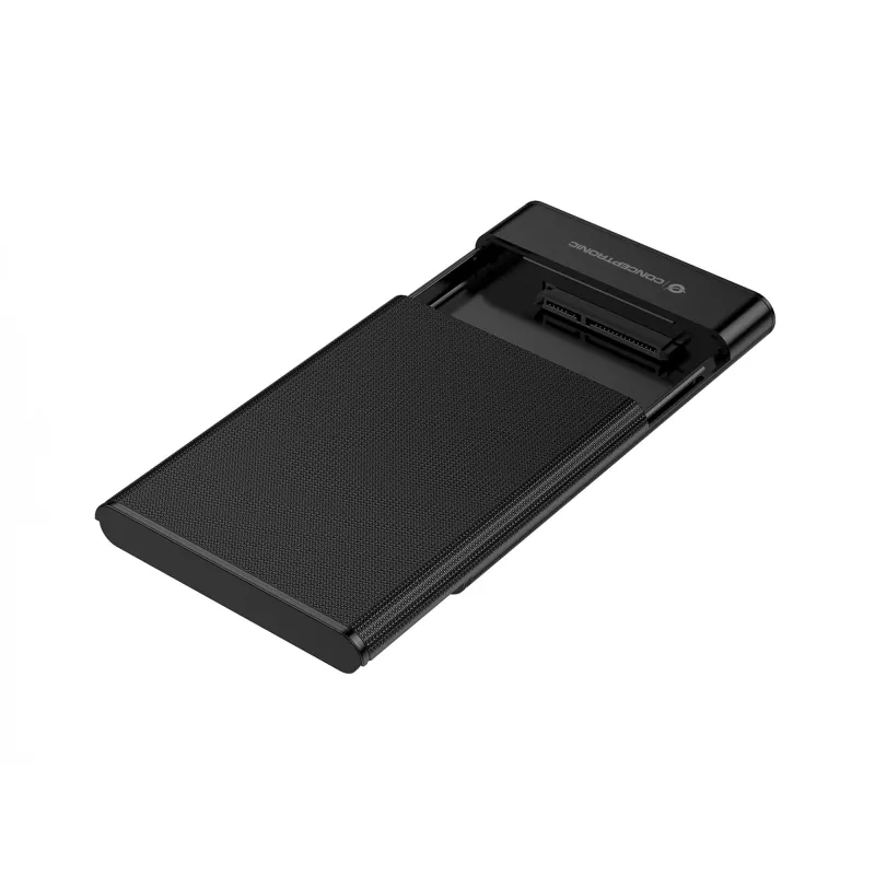 Conceptronic DANTE06B 2,5 Zoll Festplattengehäuse USB 3.0, HDD/SSD Gehäuse, 2,5 Zoll, Serial ATA III, 6 Gbit/s, USB-Anschluss, Schwarz
