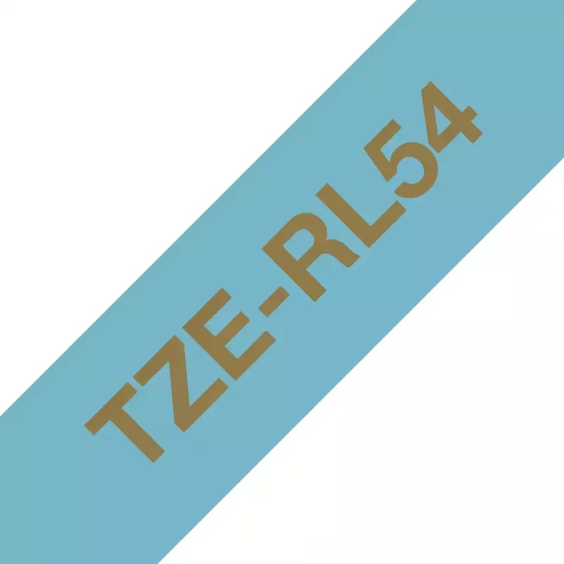 Brother TZE-RL54 Etikettendruckerband Gold auf Blau