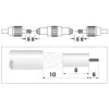 Koaxial-Steckverbinder Schwaiger KVB29 531 Silber Metall Kunststoff