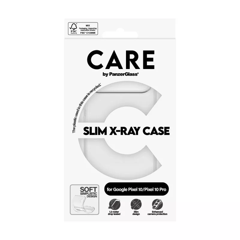 Cover PanzerGlass CARE by modische Hülle Transparent X-Ray Soft Basic Google Pixel 10 10 Pro