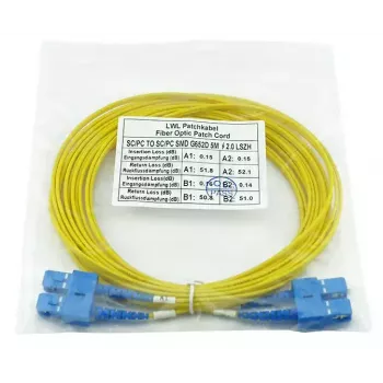 BlueOptics SFP3232BU5MK InfiniBand Glasfaserkabel 5 m SC Gelb