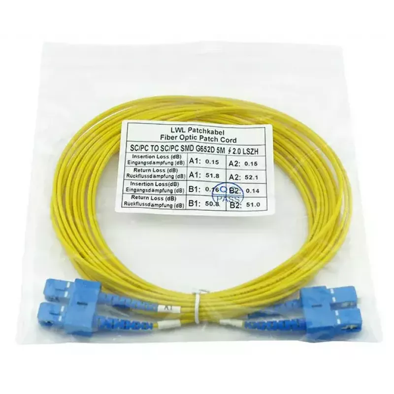 BlueOptics SFP3232BU5MK InfiniBand Glasfaserkabel 5 m SC Gelb