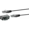Netzwerkkabel Schwaiger TAL6731 533 RJ45 RJ45/TAE-F 3m Schwarz