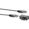 Netzwerkkabel Schwaiger TAL6731 533 RJ45 RJ45/TAE-F 3m Schwarz