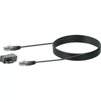 Netzwerkkabel Schwaiger TAL6731 533 RJ45 RJ45/TAE-F 3m Schwarz