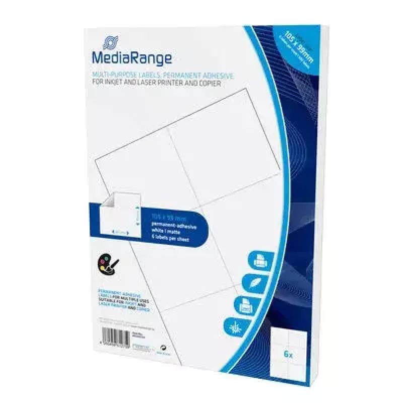 Selbstklebende Etiketten MediaRange MRINK144