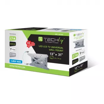 Techly 13-31 Zoll Wandhalterung für LED LCD TV neigbar ICA-LCD 109