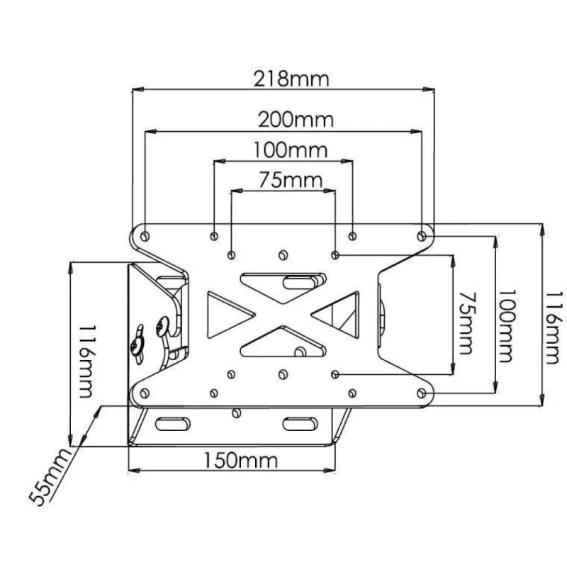 Techly 13-31 Zoll Wandhalterung für LED LCD TV neigbar ICA-LCD 109