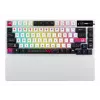 Mechanische Gaming-Tastatur ASUS ROG Azoth X — 75%-Layout, USB + RF Wireless + Bluetooth, RGB, Handgelenkauflage, Schwarz/Weiß