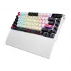 Mechanische Gaming-Tastatur ASUS ROG Azoth X — 75%-Layout, USB + RF Wireless + Bluetooth, RGB, Handgelenkauflage, Schwarz/Weiß