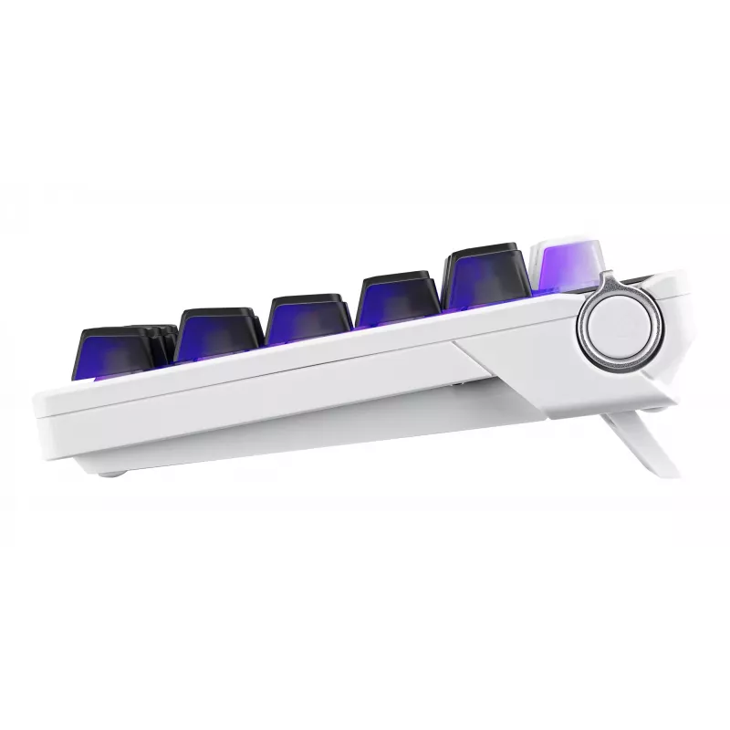 Mechanische Gaming-Tastatur ASUS ROG Azoth X — 75%-Layout, USB + RF Wireless + Bluetooth, RGB, Handgelenkauflage, Schwarz/Weiß