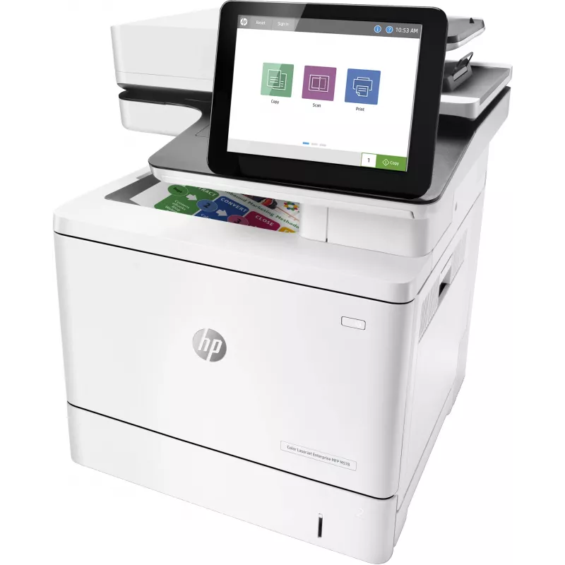 HP Color LaserJet Enterprise MFP M578dn, Laser, Farbdruck, 1200 x 1200 DPI, A4, Direktdruck, Weiß