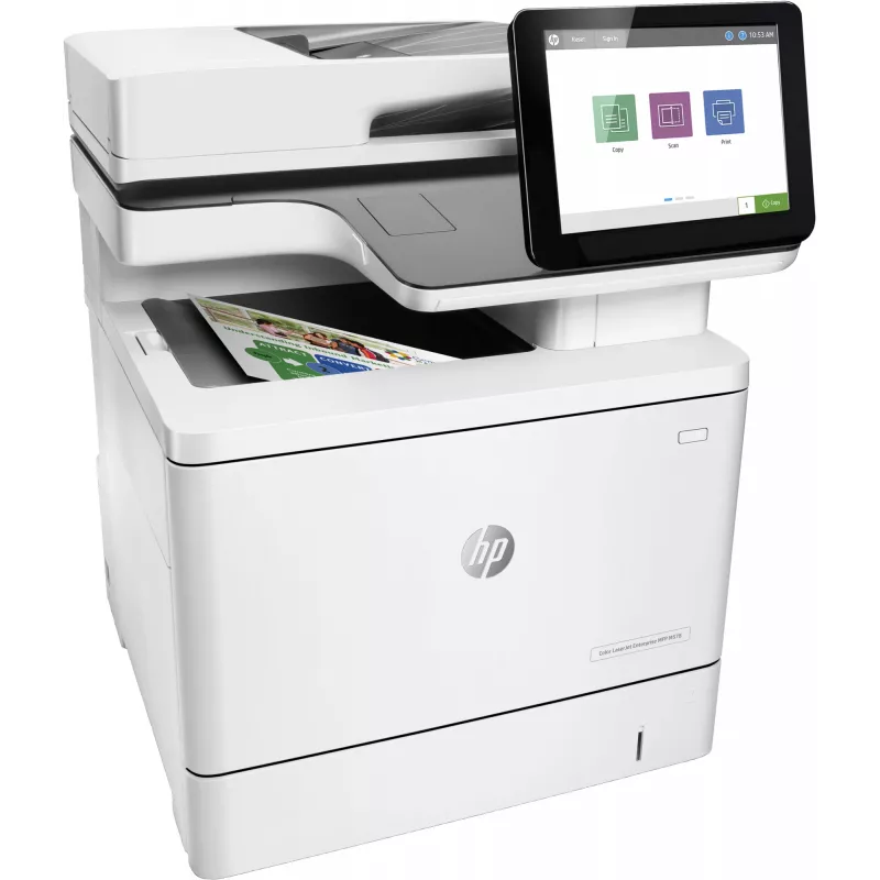 HP Color LaserJet Enterprise MFP M578dn, Laser, Farbdruck, 1200 x 1200 DPI, A4, Direktdruck, Weiß