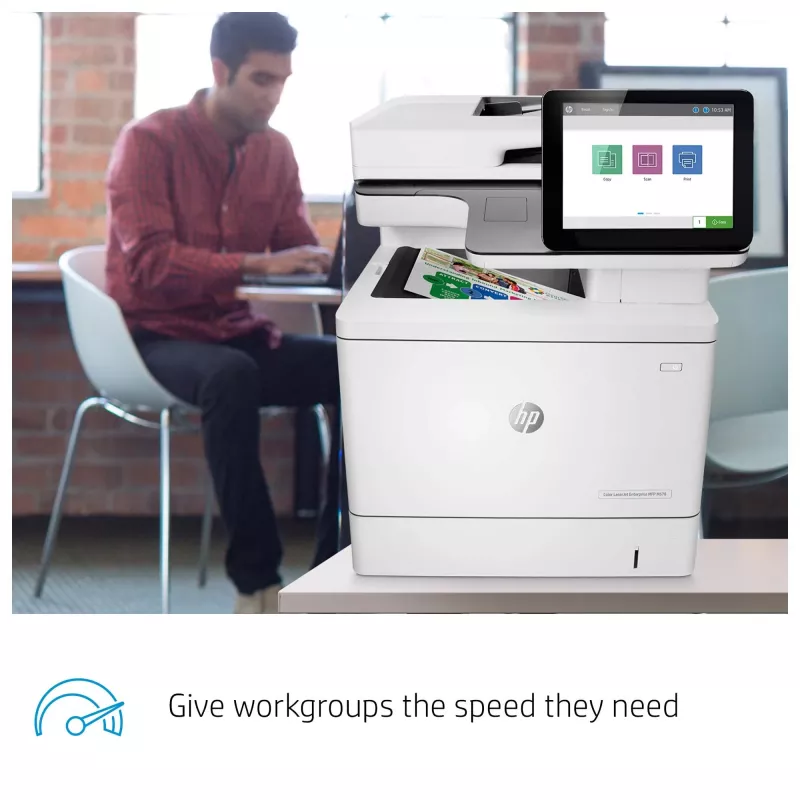 HP Color LaserJet Enterprise MFP M578dn, Laser, Farbdruck, 1200 x 1200 DPI, A4, Direktdruck, Weiß