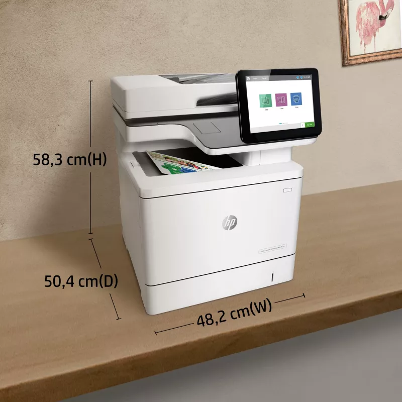 HP Color LaserJet Enterprise MFP M578dn, Laser, Farbdruck, 1200 x 1200 DPI, A4, Direktdruck, Weiß