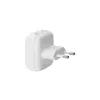 EU Flachwandladegerät d bramante re-charge Pro — 2× USB-C 25W, Indoor, Weiß