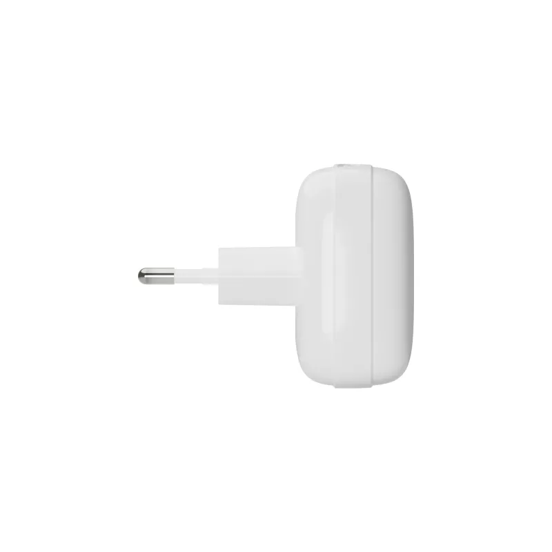 EU Flachwandladegerät d bramante re-charge Pro — 2× USB-C 25W, Indoor, Weiß