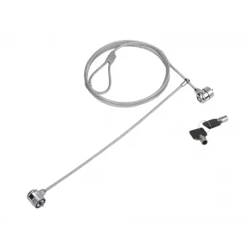Laptop-Schloss Conceptronic CNBSLOCK15T 1,5 m Silber 2 Schlüssel
