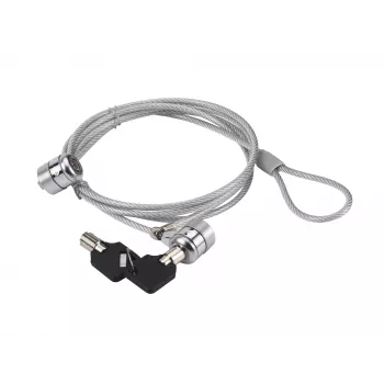 Laptop-Schloss Conceptronic CNBSLOCK15T 1,5 m Silber 2 Schlüssel