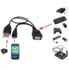 Techly USB 2.0 Kabel OTG A F Micro USB M mit USB 30cm Schwarz ICOC MUSB-MC2