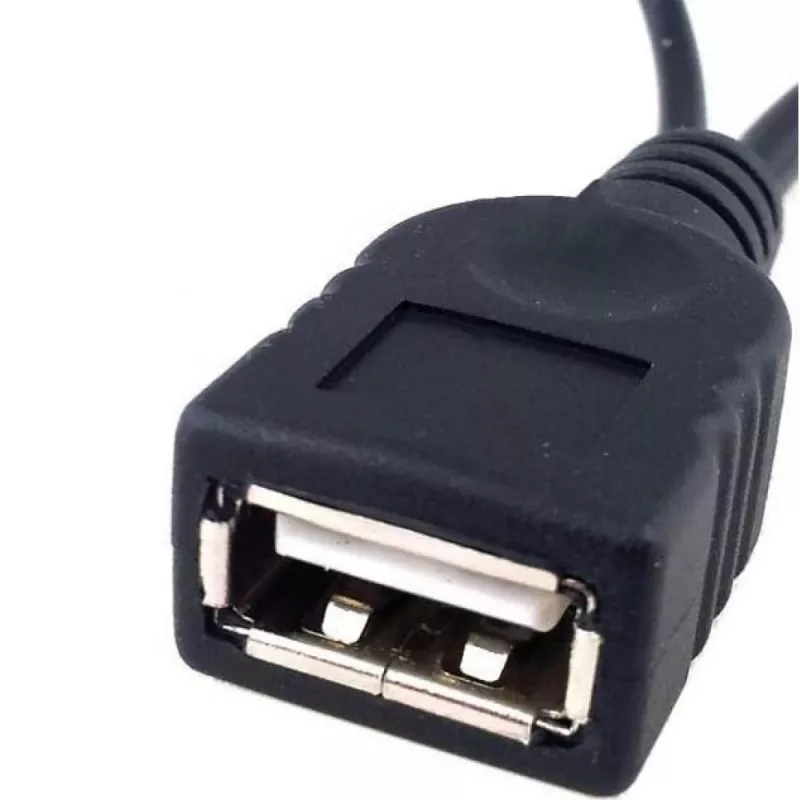 Techly USB 2.0 Kabel OTG A F Micro USB M mit USB 30cm Schwarz ICOC MUSB-MC2