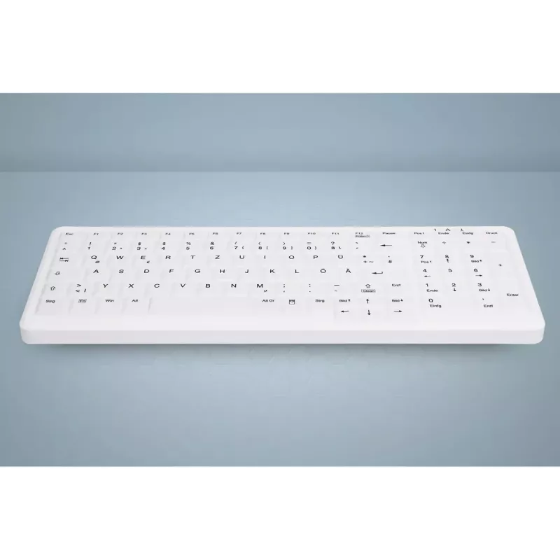 Active Key AK-C7000F-UVS-W/CH Tastatur Medizinisch USB Weiß Full-size Kabelgebunden Membran LED