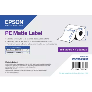 Epson C33S045732 Druckeretikett Selbstklebendes Druckeretikett