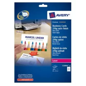 Visitenkarten-Laserpapier Avery C32026-10