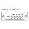 Techly Dual Link DVI digital (DVI-D) mit Ferrit 10 m ICOC DVI-811CF