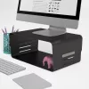 Dataflex Addit Bento® Monitorerhöhung - verstellbar 123, freistehend, 20 kg, Höhenverstellung, Schwarz