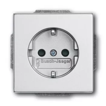 Steckdose Busch-Jaeger 2011-0-3798 CEE 7/3 2P+E 16 A 250 V Silber, 63×41 mm