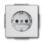 Steckdose Busch-Jaeger 2011-0-3798 CEE 7/3 2P+E 16 A 250 V Silber, 63×41 mm