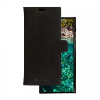 Folio-Handyhülle dbramante1928 Lynge für Samsung Galaxy S23 Ultra — schwarz, 3 Kartenfächer, passend für 6,8 Zoll