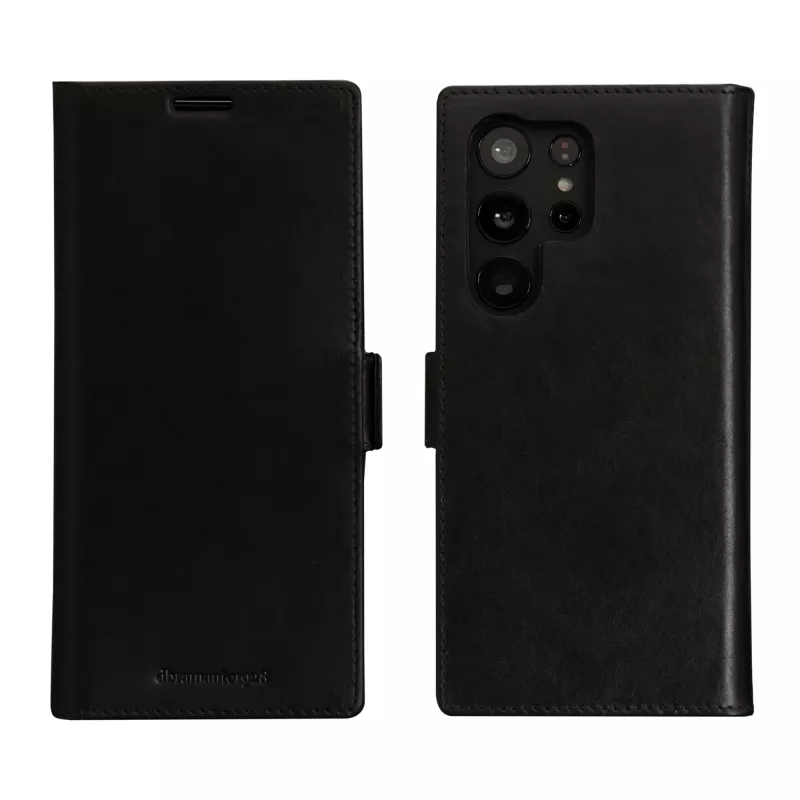Folio-Handyhülle dbramante1928 Lynge für Samsung Galaxy S23 Ultra — schwarz, 3 Kartenfächer, passend für 6,8 Zoll