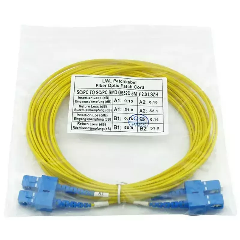Glasfaserkabel BlueOptics CAB-SMF-SC-SC-20 20 m G.657.A1 SC-Stecker