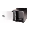 Wandmontierter Schrankschrank EQUIP EWM-06-3030-B 6U, 312 mm breit, 300–330 mm tief, schwarz