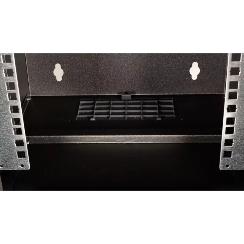 Wandmontierter Schrankschrank EQUIP EWM-06-3030-B 6U, 312 mm breit, 300–330 mm tief, schwarz
