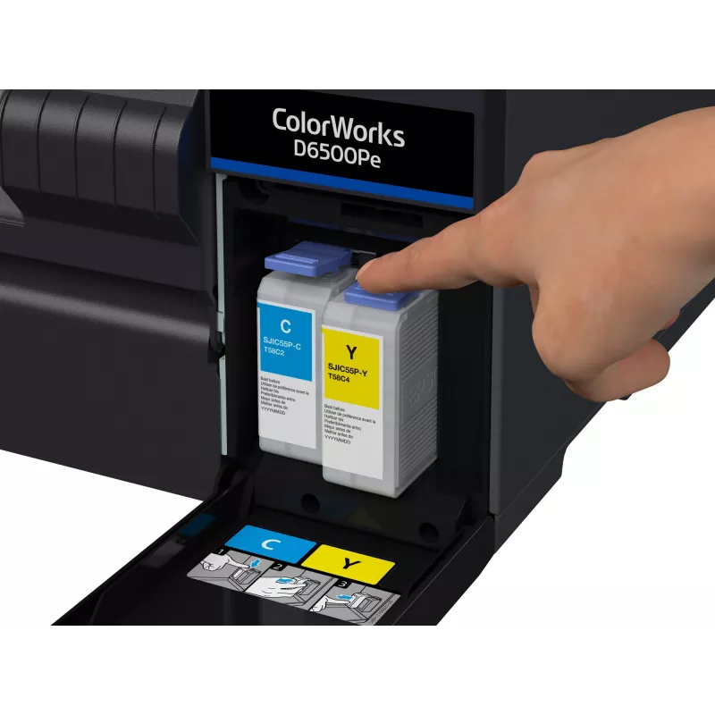 Epson ColorWorks CW-D6500Pe Farb-Etikettendrucker, Tintenstrahl, USB, Ethernet