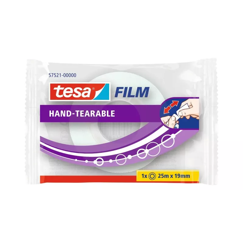 Klebeband TESA 57521-00000-01 Transparent Polypropylen 25 m 19 mm