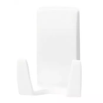 Rasiererhalter Tesa Powerstrips Waterproof Wave, selbstklebender Badezimmerhalter, wasserdichtes Design, weiß