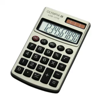 Basic-Rechner Olympia LCD 1110 Taschenformat Silber