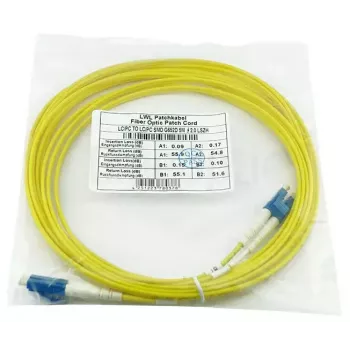 Glasfaser-Patchkabel BlueOptics SFP3131BU1MK 1 m G.657.A1 LC–LC 9 µm Vollduplex gelb