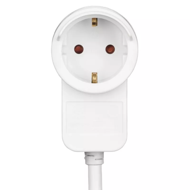 Hama Powerplug Stromverlängerung 3 m 2 AC-Steckdosen Innenbereich Weiß