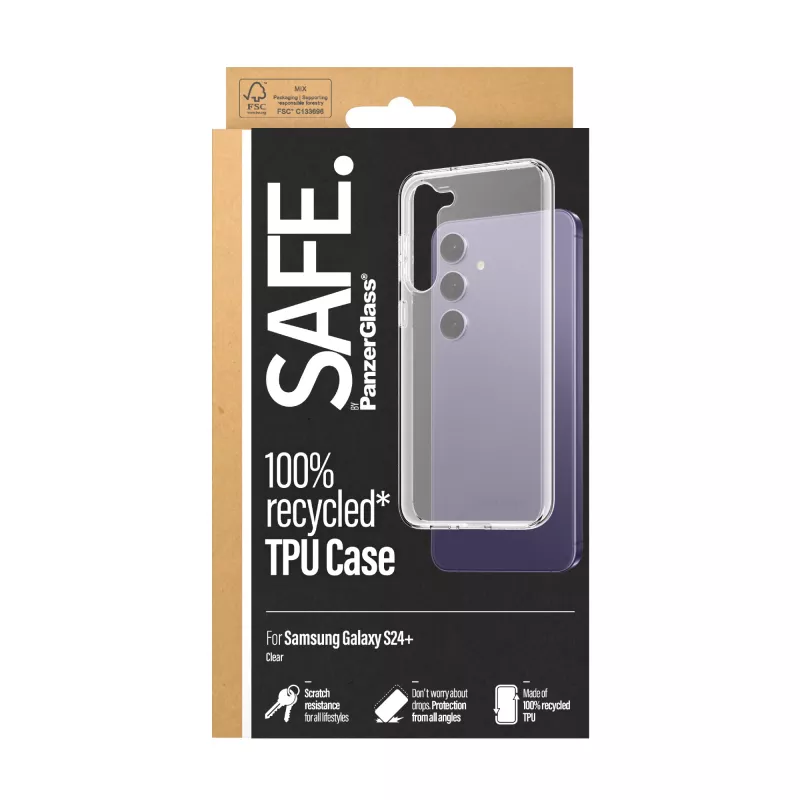 PanzerGlass SAFE. by ® TPU-Hülle Samsung Galaxy S24+ | Transparent